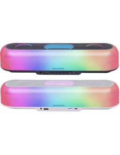 Barra sonido mars gaming msborbw blanco