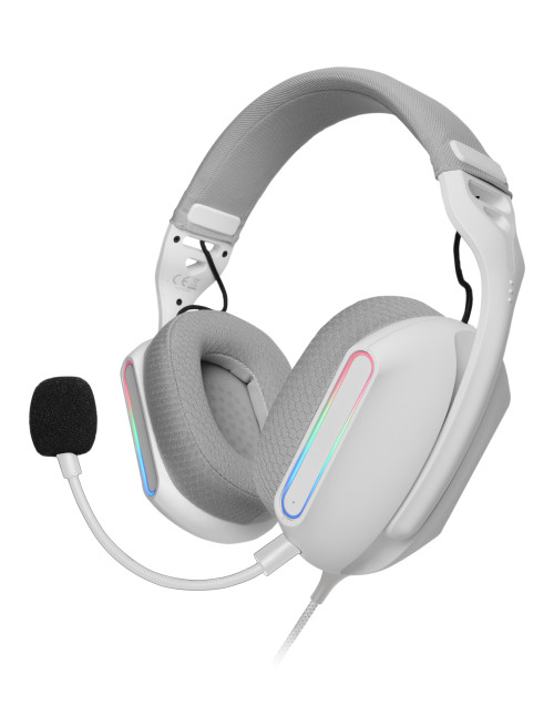 Auriculares mars gaming mhpro argb blanco