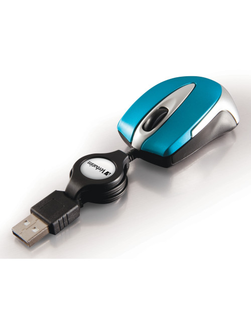 Raton verbatim go mini azul
