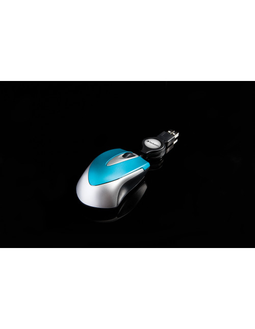 Raton verbatim go mini azul
