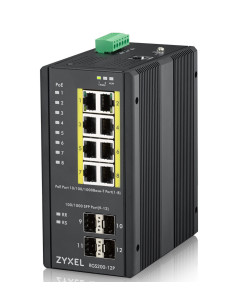 Switch 12 puertos industrial zyxel rgs200 - 12p - zz0101f