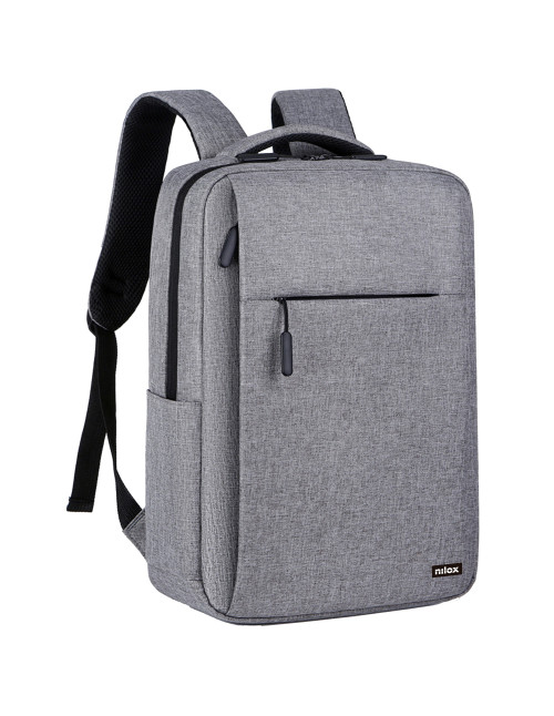 Mochila nilox nxbk035 portatil 15.6 pulgadas gris