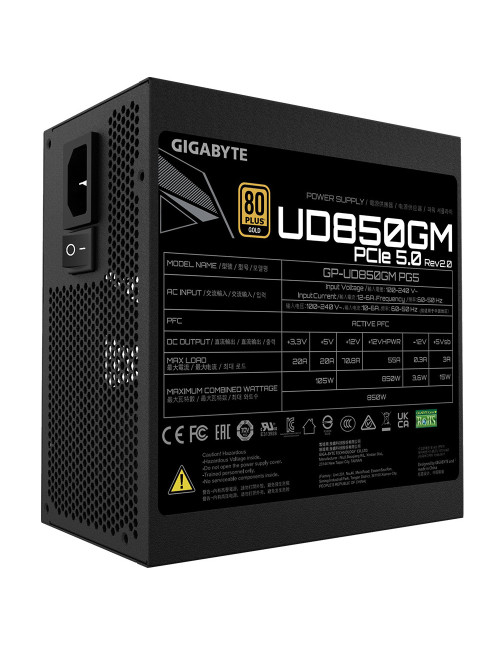 Fuente alimentacion gigabyte gp - ud850gm pg5 v2