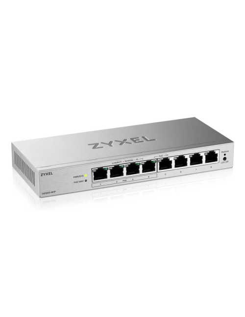 Switch 8 puertos zyxel gs1200 - 8hpv3 8xgb