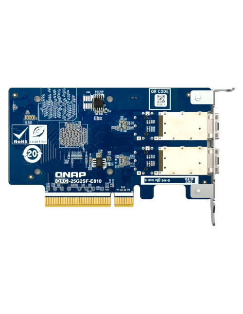 Tarjeta red qnap qxg - 25g2sf - e810 2x sfp