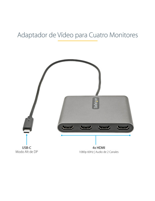 Adaptador usb tipo c a 4x