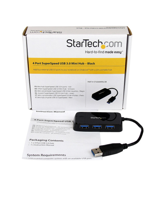 Hub startech usb tipo a 4