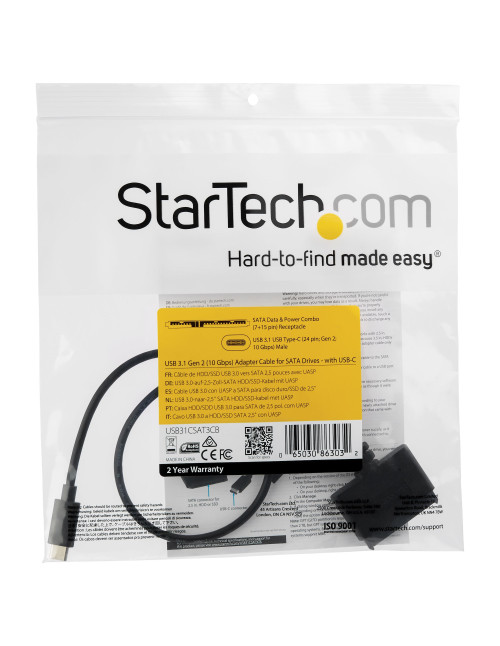 Cable usb tipo c a sata