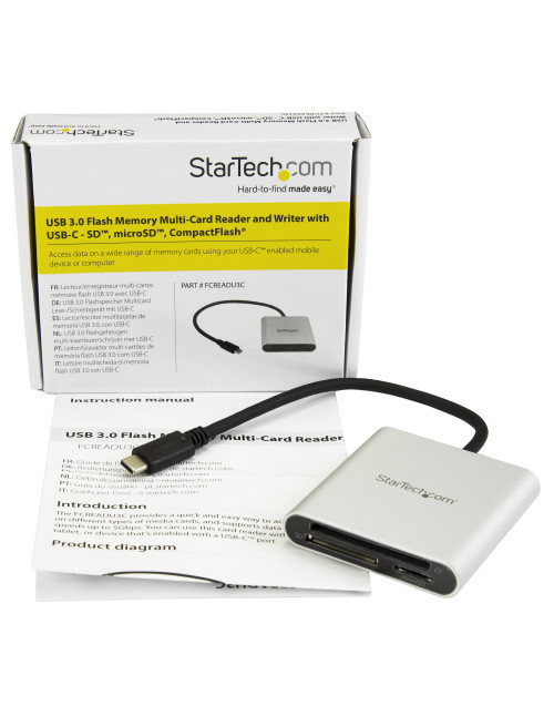 Lector grabador memorias sd startech usb