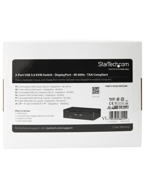 Switch kvm startech sv231dpu34k 12 puertos