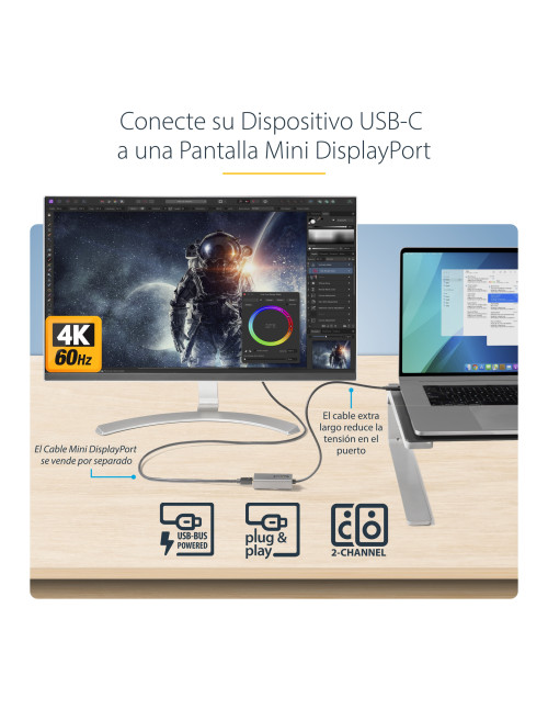 Adaptador usb tipo c a mini
