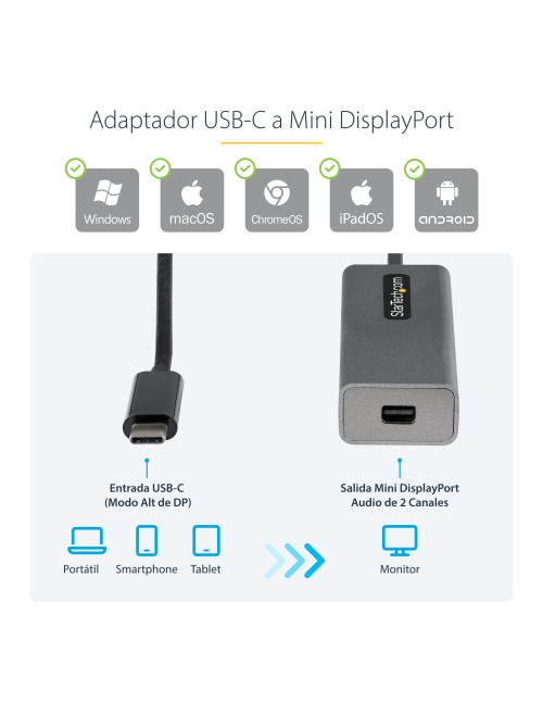 Adaptador usb tipo c a mini