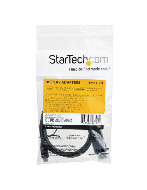 Cable usb tipo c a displayport
