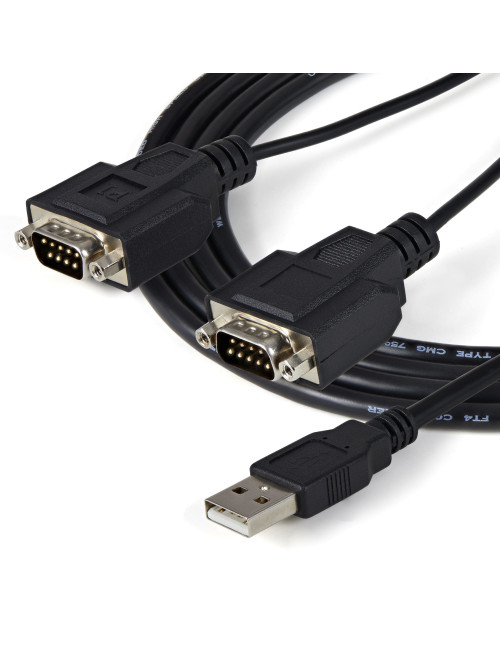 Cable 2x db9 a usb tipo