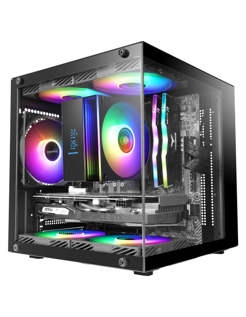 Caja ordenador mars gaming mc - cube matx