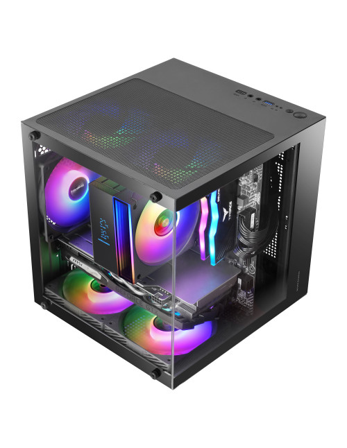 Caja ordenador mars gaming mc - cube matx