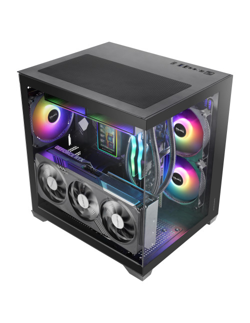 Caja ordenador mars gaming mc - view3 matx