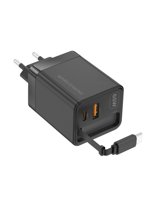 Cargador pared mars gaming md - gan65r 65w