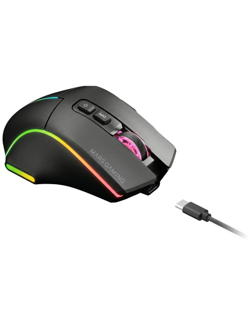 Raton inalambrico mars gaming mmw - vector negro