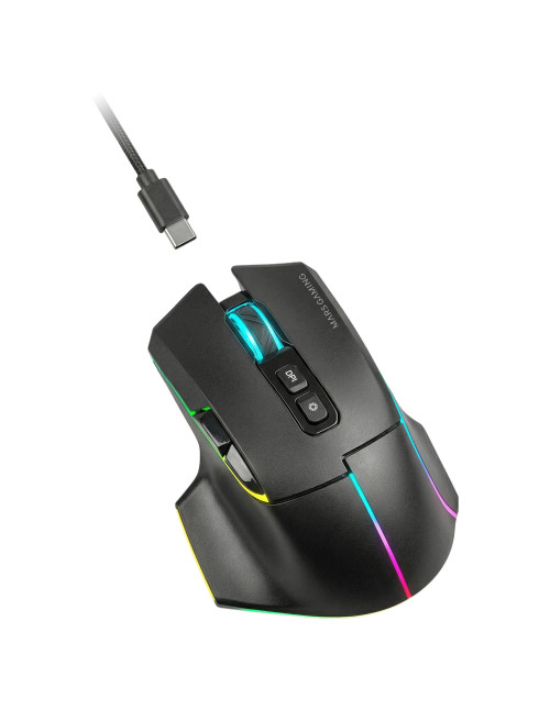 Raton inalambrico mars gaming mmw - vector negro
