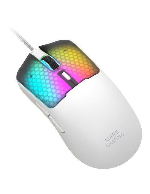 Raton mars gaming mm - viperw rgb blanco