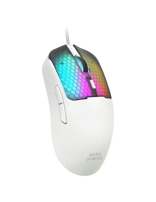 Raton mars gaming mm - viperw rgb blanco