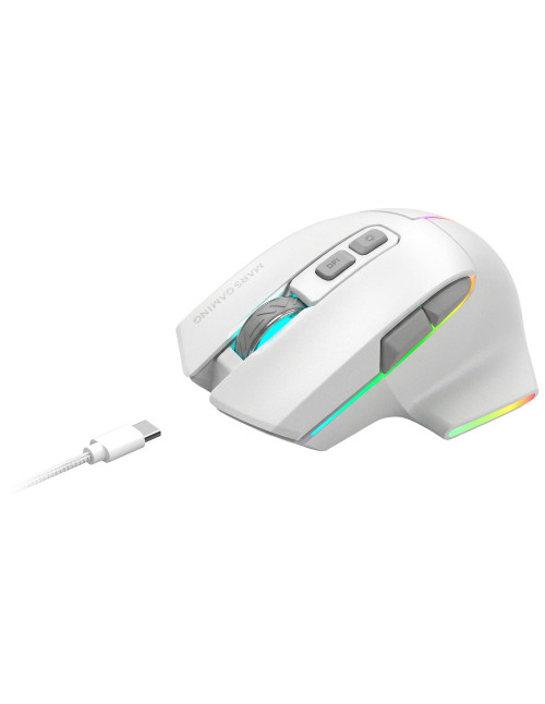Raton inalambrico mars gaming mmw - vector blanco
