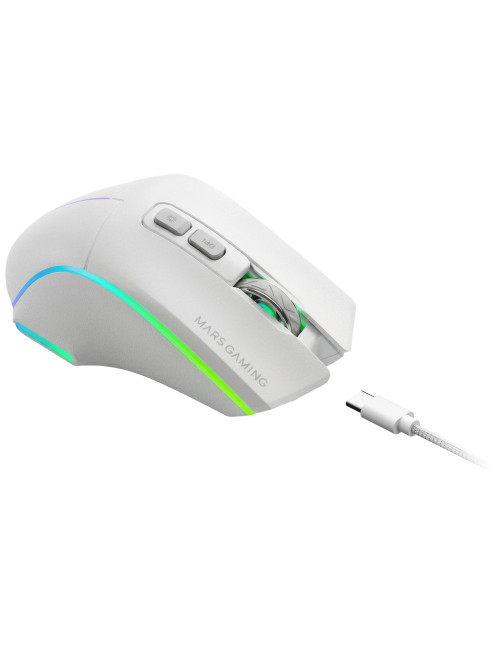 Raton inalambrico mars gaming mmw - vector blanco