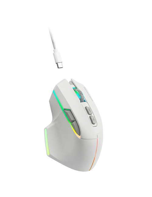 Raton inalambrico mars gaming mmw - vector blanco