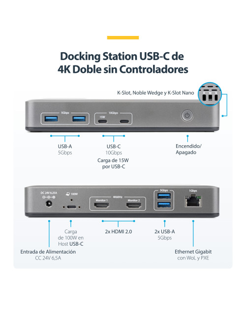 Docking station startech 10 en 1