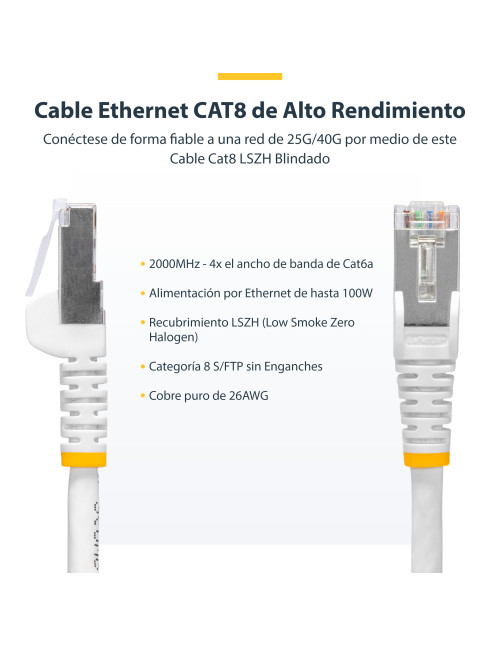 Cable red startech latiguillo rj45 lszh