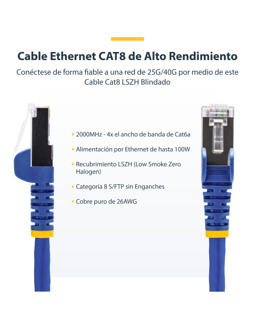 Cable red startech latiguillo rj45 lszh