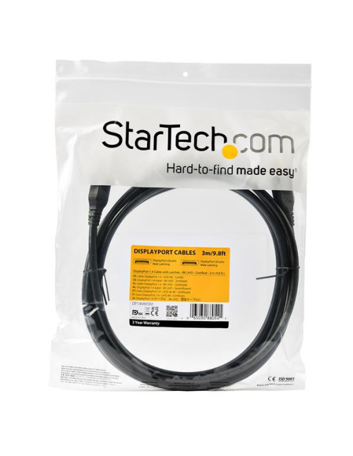 Cable displayport 8k startech 3m macho - macho