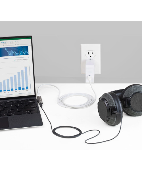 Adaptador audio y carga usb tipo