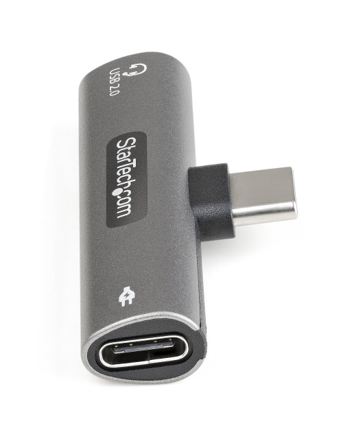 Adaptador audio y carga usb tipo