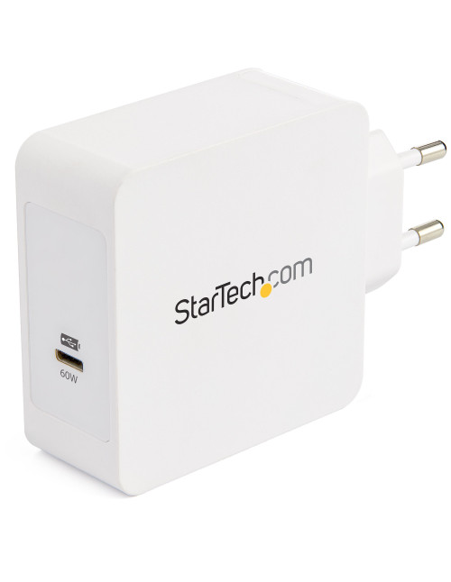 Cargador pared startech wch1ceu 60w 1x