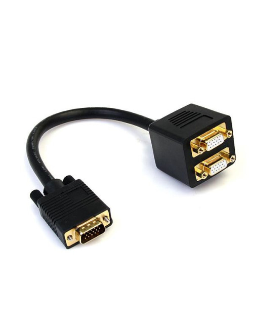 Cable vga startech 0.3m macho - hembra negro