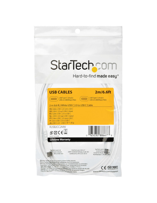 Cable usb tipo c startech 2m