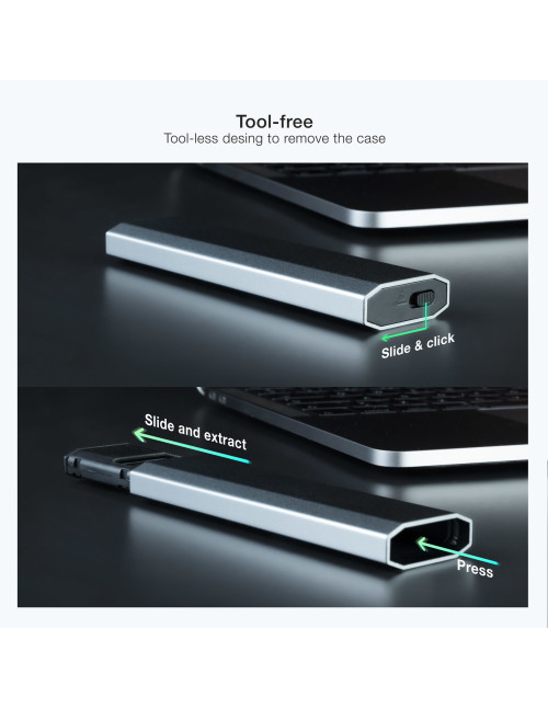 Caja externa tooq tqe - 2223g ssd m.2