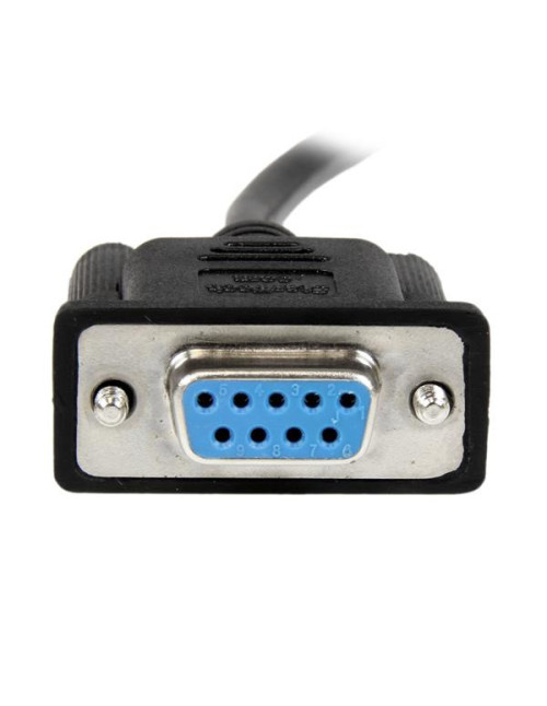 Cable db9 startech 2m hembra - hembra negro