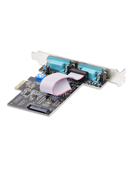 Tarjeta red startech 2s232422485 - pc - card 2x rs232