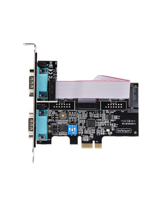 Tarjeta red startech 2s232422485 - pc - card 2x rs232
