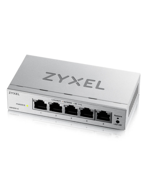 Switch zyxel gs1200 - 5v3 5 puertos