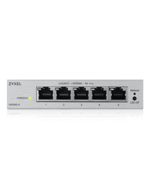 Switch zyxel gs1200 - 5v3 5 puertos