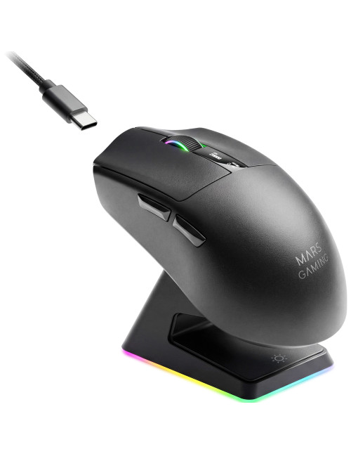Raton inalambrico mars gaming mmw - elite negro