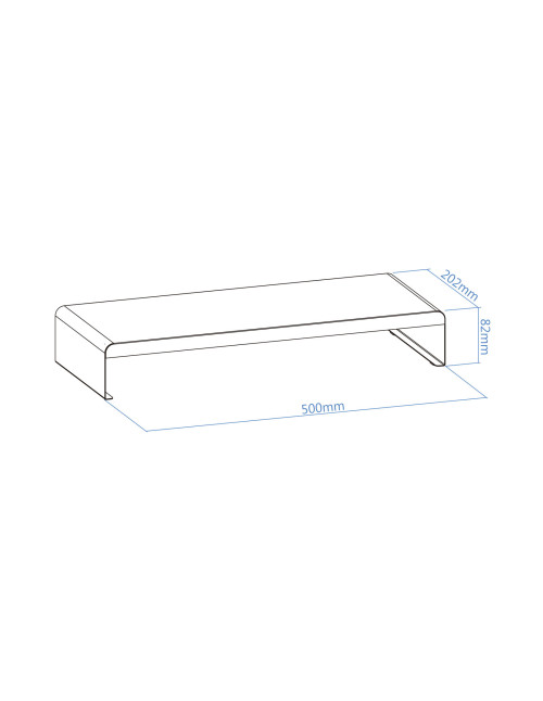 Elevador soporte monitor tooq metalico negro