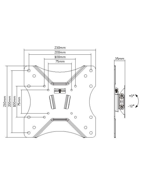 Soporte pantalla tv equip 23 pulgadas -
