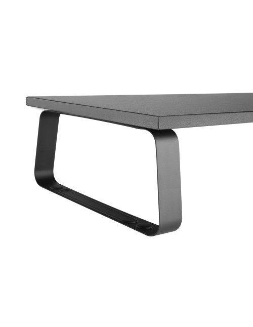 Soporte sobremesa equip monitor acero negro