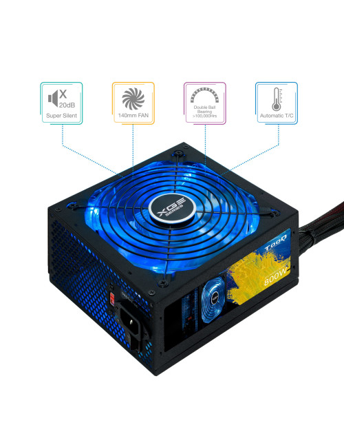 Fuente alimentacion tooq tqxgeii - 800sap 800w 80+