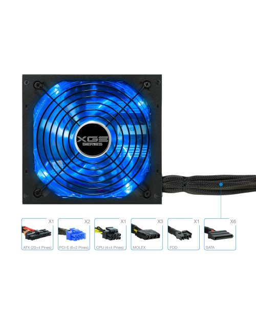 Fuente alimentacion tooq tqxgeii - 800sap 800w 80+